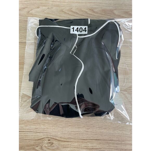 Auden Cloud Knit Pajama Top Womens‎ XL Black Short Sleeve Button Sleepwear NWT - Picture 9 of 9